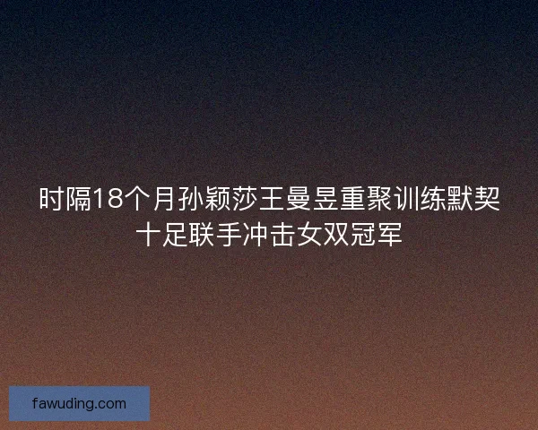 时隔18个月孙颖莎王曼昱重聚训练默契十足联手冲击女双冠军